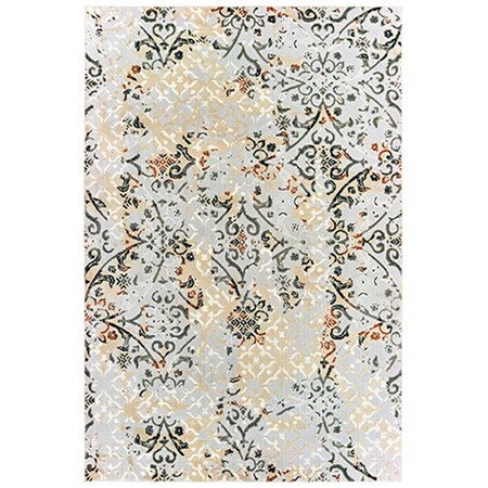 Oriental Weavers 3 ft. 10 in. x 5 ft. 5 in. Bowen Rectangular Area Rug Grey B108W2117165ST
